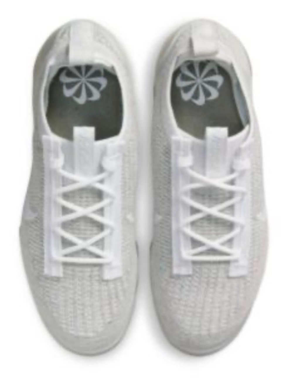 Women's Nike VaporMax 2021 Flyknit Sneakers White/Grey Size 7.5